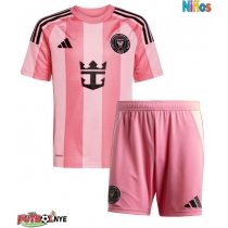 Camiseta Inter Miami Luis Suarez #9 Primera Equipación para niños 2025-26 manga corta (+ pantalones cortos)